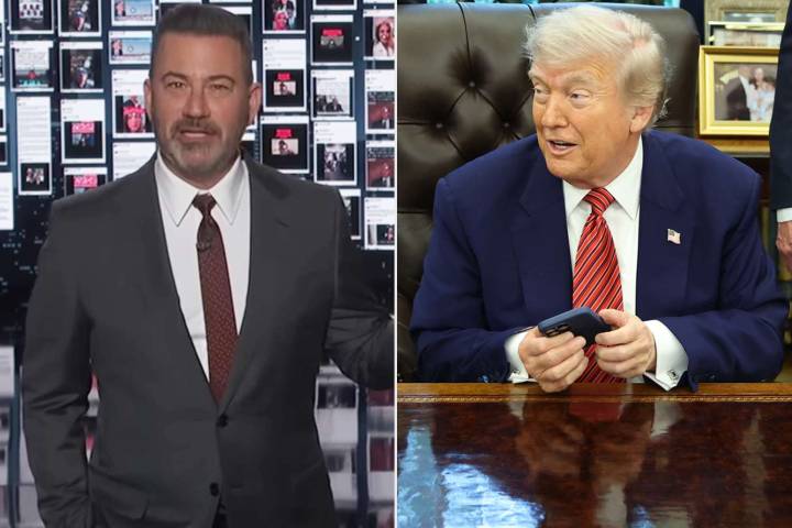 Jimmy Kimmel Displays Massive Wall of Trump Screenshots from Truth Social