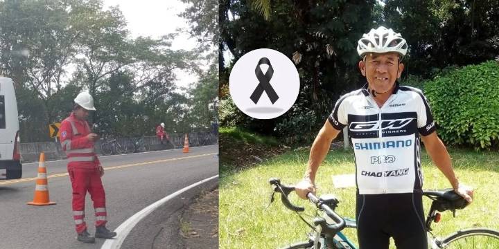 Ciclista falleció este domingo en el Alto de Gualanday