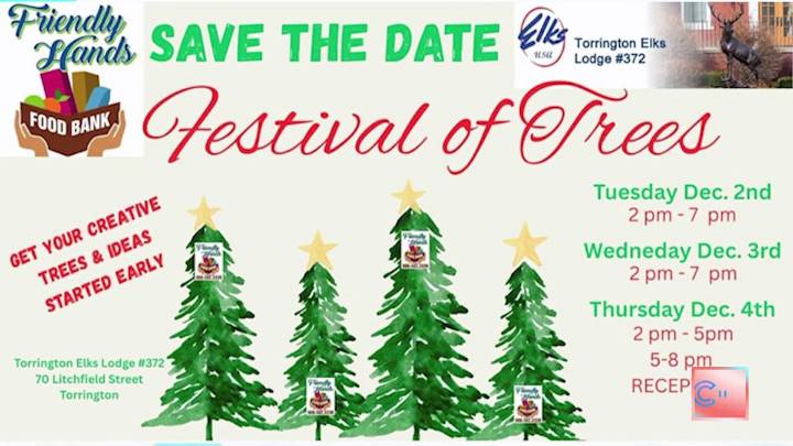 CT LIVE: Festival of Trees to Benefit Friendly Hands Food Bank