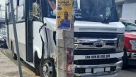 Camionero impactó con un poste en bulevar Hidalgo