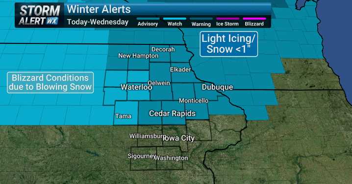 TRACKING: Hazardous travel this evening through tomorrow