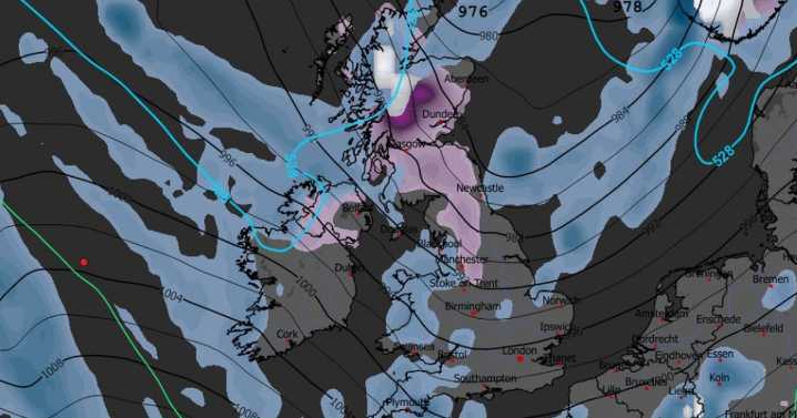 Christmas Day snow forecast maps reveal major flurries hitting UK on December 25