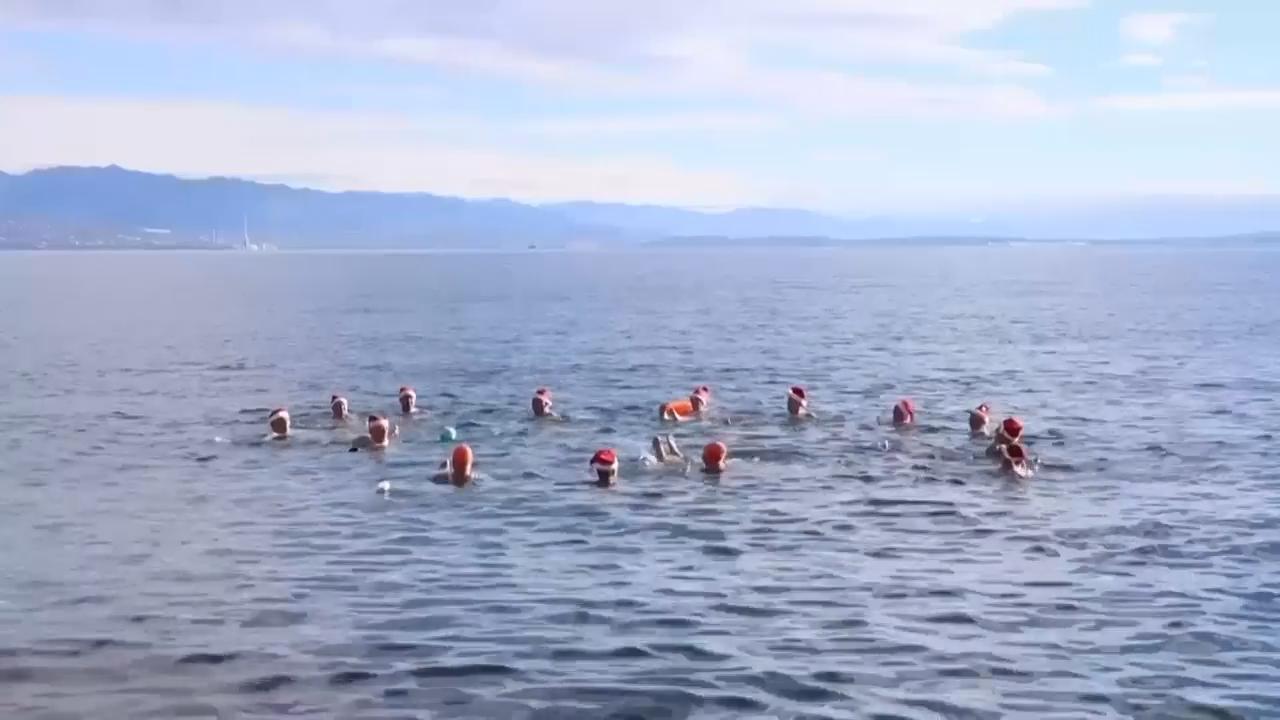 Meet the winter swimmers braving the Adriatic for health and tradition