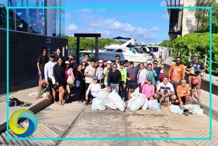 Realiza SEMA jornada de limpieza en la Laguna Nichupté