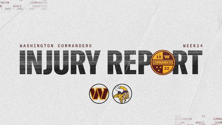 Commanders vs. Vikings Week 14 injury report