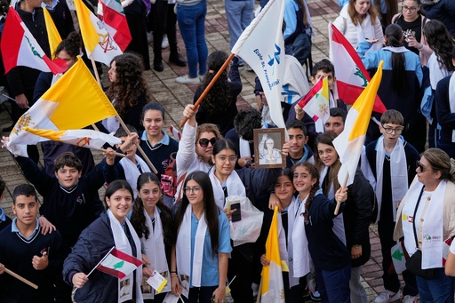 The Latest: Pope Leo ends first foreign trip with silent prayer at Beirut blast site, Mass at port