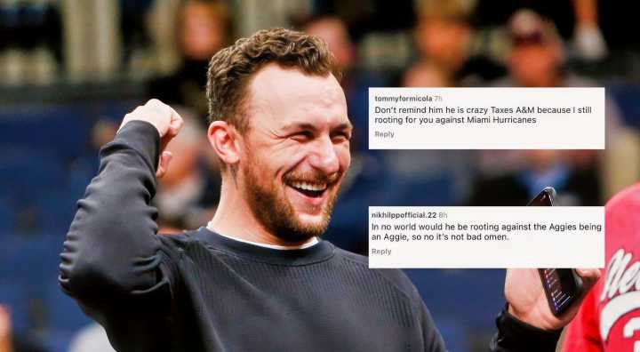 Johnny Manziel Throws Mud at Texas A&M with Accidental Miami Support