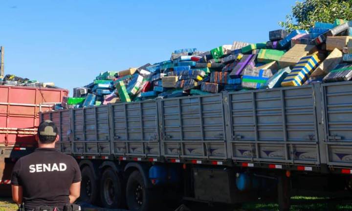 Sube a casi 89 toneladas la droga incautada en Paraguay que tenía a Brasil como destino