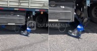 [URGENTE] Terrible choque entre un camión y una moto en Av. Independencia
