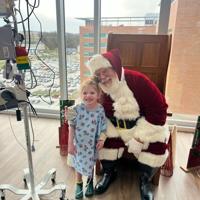 WVU Medicine Children's Hospital patients get special Christmas visit from Santa