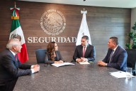 REVISAN ESTRATEGIA DE SEGURIDAD: Se reúne Mara Lezama en CDMX con Omar García Harfuch, acompañada del Fiscal y el secretario de Seguridad Ciudadana de Quintana Roo