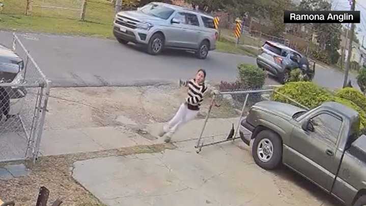 'Leave me alone!' | Video shows masked agents chase US-born woman back to her New Orleans-area home