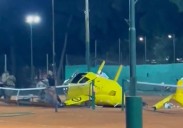 Al menos tres heridos. Un helicóptero turístico cayó sobre una cancha de tenis en Palermo