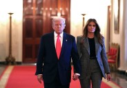 'She’s There for the Bacon Not the Pig’: Trump and Melania’s Sweet Holiday Pic Looked Innocent Until a Quick Photographer Caught the Split Second Her Real Feelings Slipped Out