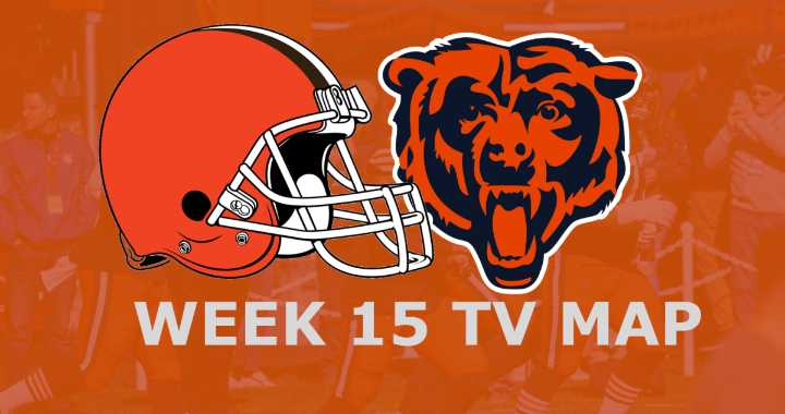 Cleveland Browns vs. Chicago Bears: Week 15 TV Map