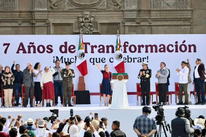 Oaxaca celebra en la capital los siete años de la Cuarta Transformación