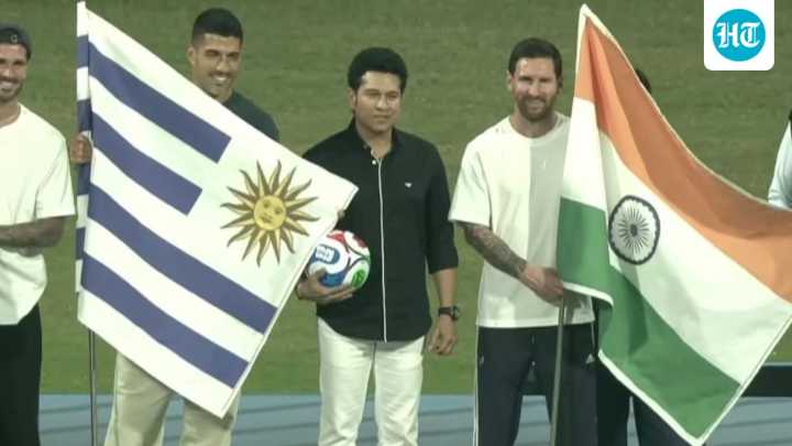 Messi proudly holds the Indian flag in Mumbai; fans go gaga over GOAT's gesture