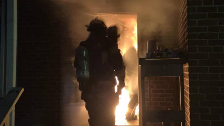 Fire displaces two in Suffolk; no injuries reported