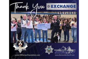 Local club donates $1,000 to K9 Heroes Foundation