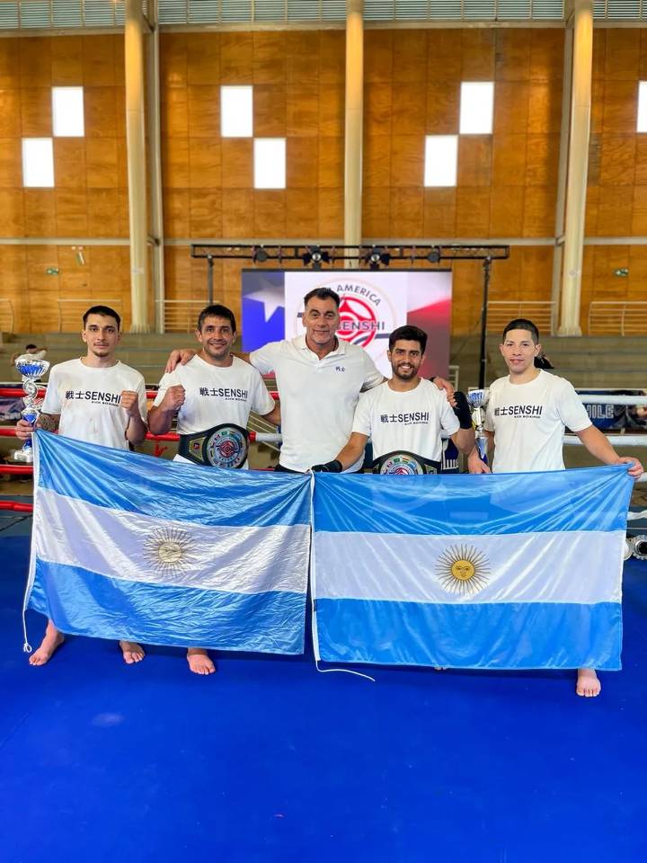 Arnaldo Beatrice se consagró campeón internacional de Kick Boxing en Chile