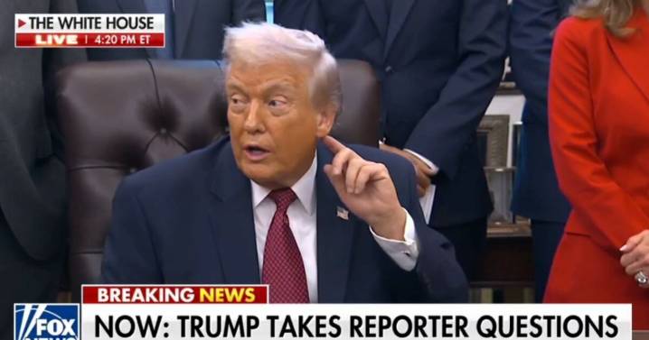 Fox News halted for breaking Trump news as he rages 'go back to your own country'