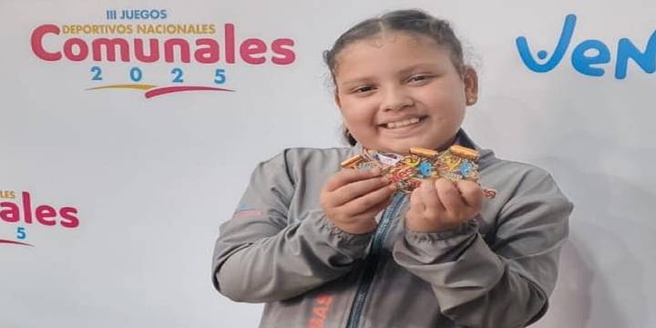 Gabriela Infante gana tres preseas doradas para Monagas