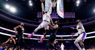 The King is back as Lakers hold off the 76ers