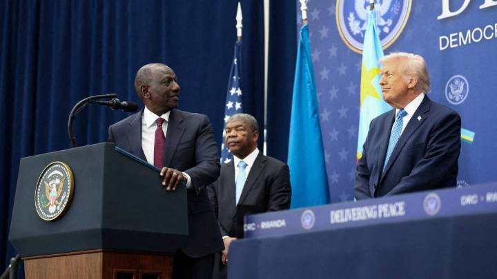Presidentes de República del Congo y Ruanda firman acuerdo de paz con la presencia de Trump