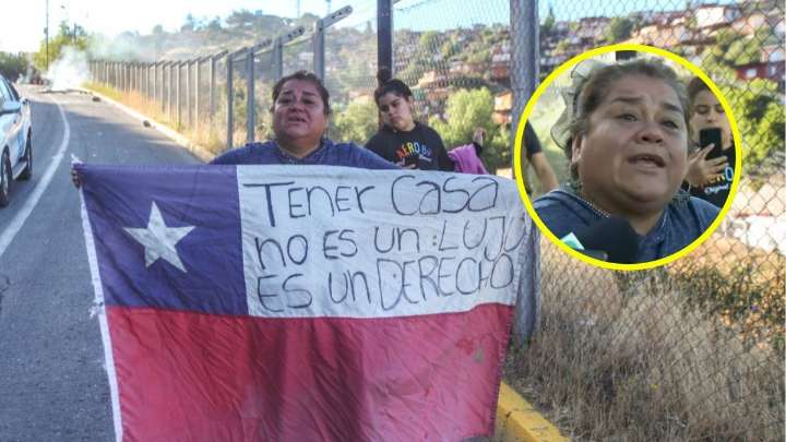 "¿Dónde vamos a pasar una Navidad con todos los niños?": El drama de habitante en medio de desalojo de toma en Lo Barnechea