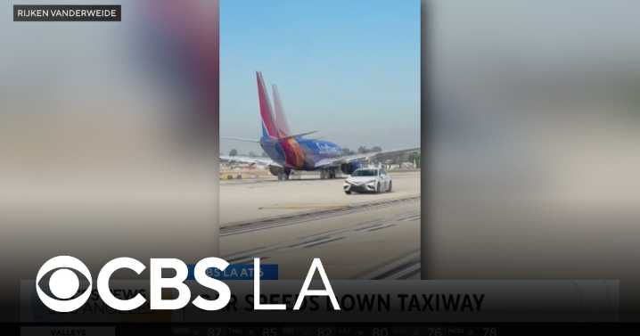 High speed pursuit ends with man running on John Wayne Airport taxiway