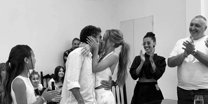 Nicolás Cabré y Rocío Pardo se casaron por civil: “Rodeados de amor”