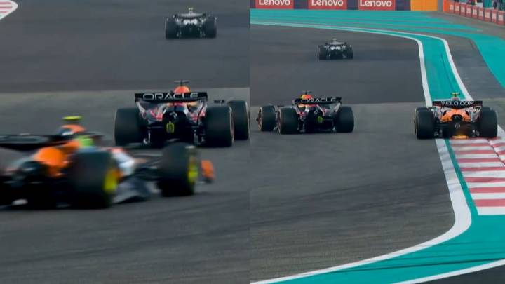 'What's This Guy Doing?': Lando Norris Narrowly Avoids Collision With F1 Championship Rival Max Verstappen During Abu Dhabi GP Practice; Video