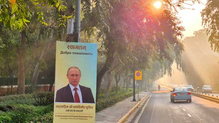 Putin Touches Down in Delhi for High