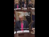 President Trump appears to doze off during a Cabinet meeting