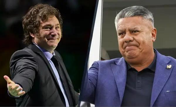 Milei volvió a cargar contra “Chiqui” Tapia con un irónico mensaje: “5 a 0”