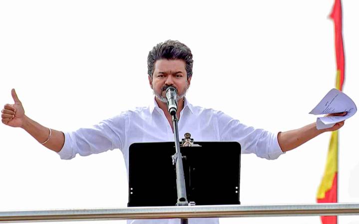 Vijay hits out at DMK, Centre; says TN must learn from ‘impartial’ Puducherry govt