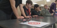 Lincoln East students learn drone programming during Computer Science Week