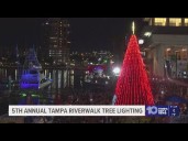 5th Annual Riverwalk tree lighting held in Tampa