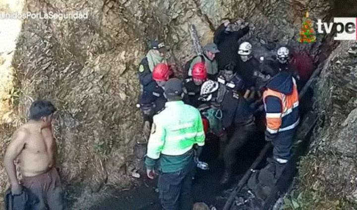 Cajamarca: un minero rescatado con vida y dos fallecidos tras derrumbe en mina