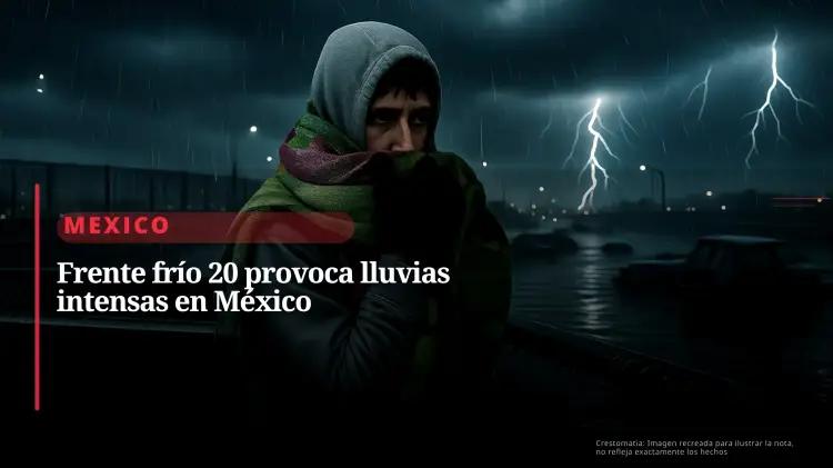 Frío intenso azota México: heladas y lluvias en todo el país