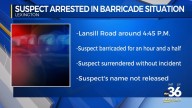 Suspect arrested in barricade situation