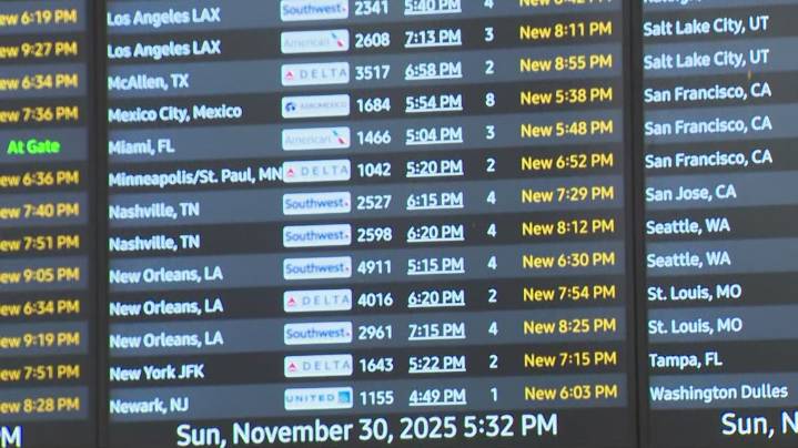 Ground delay issued at Austin's airport Sunday