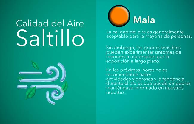 Calidad del aire hoy 5 de diciembre a las 16:00 horas es mala para realizar actividades al aire libre