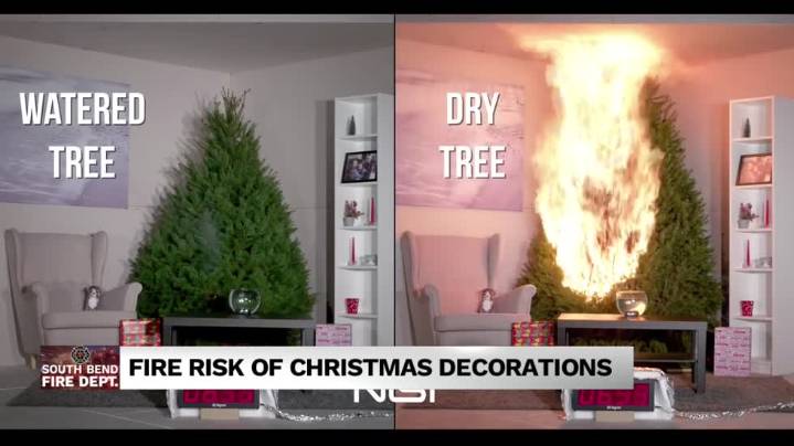 Fire risk of Christmas decorations