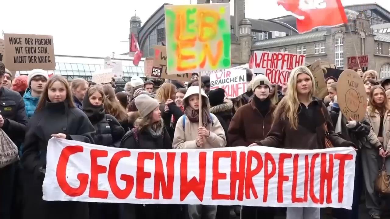 Protest in Hamburg as German lawmakers approve plan to attract more military recruits