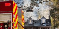Tallahassee firefighters rescue dog from two-story house fire on Winters Run