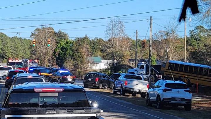 Crews respond to Sumter school bus crash on Thursday afternoon