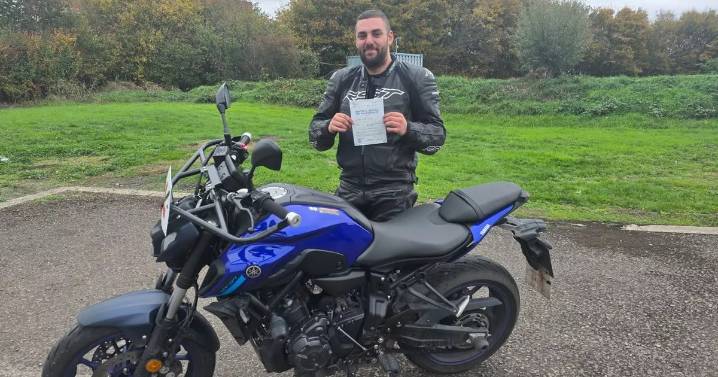 Motorcyclist left with broken spine and crushed pelvis after crash