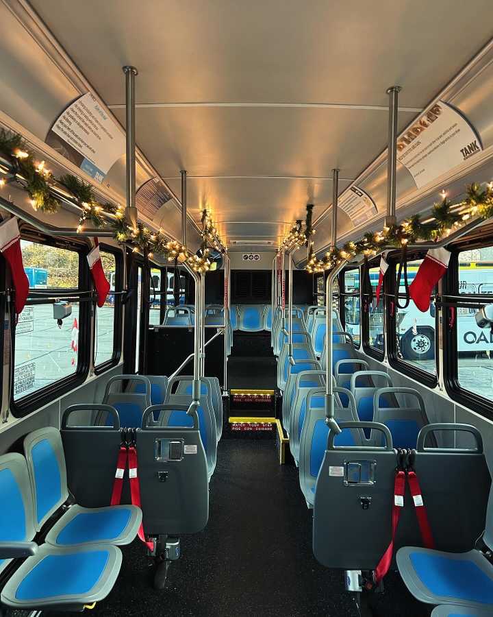 TANK’s holiday bus offers free rides in December, will appear on every route at a ‘secret’ time