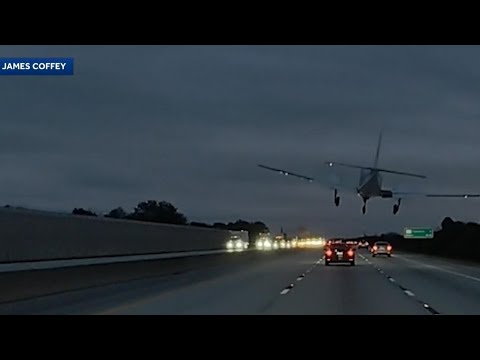 VIDEO: Plane crashes into car on Florida highway
